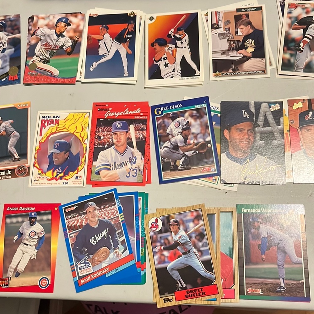 80s 90s Baseball Cards Misc. Lot Donruss Topps Star Score Upper Deck Ryan Ripken